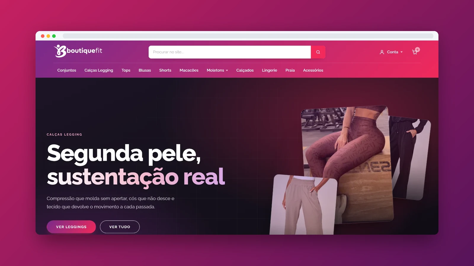 Boutique Fit — e-commerce em tema próprio